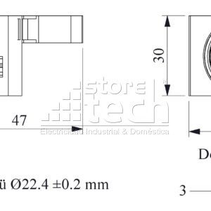 storetech_PULSADOR CON HOLDER CABEZAL METALICO VERDE CM100DY