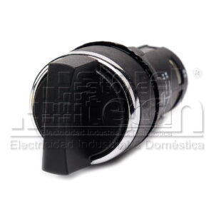 SELECTOR COMPACTO NEGRO 0 1 CON CABEZAL CROMADO