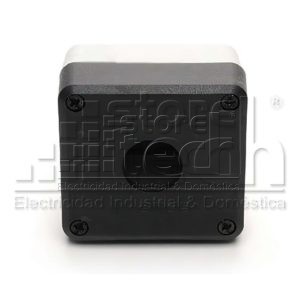 BOTONERA GRIS NEGRA DE 1 ORIFICIO P1BOS