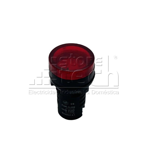 Luz Indicadora Roja 220V AC PLML1L220 - Giovenzana