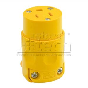 Leviton 515CV Conector 2P+T 15A 125V | Con línea a tierra | Store Tech Perú