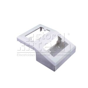 CAJA P/TOMA DOBLE 100X45 BLANCO
